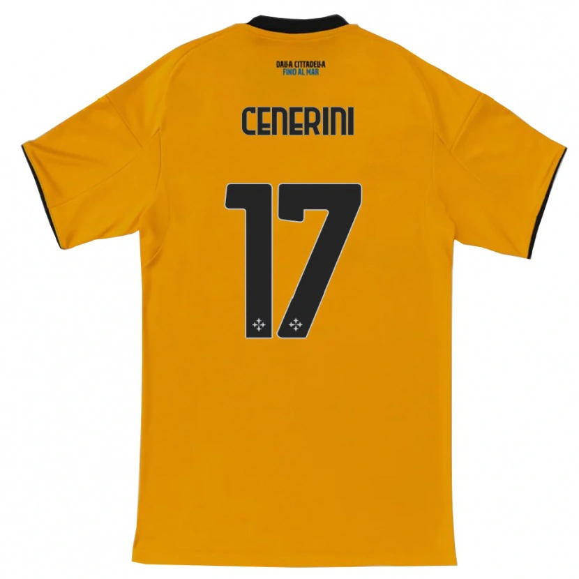 Danxen Män Marco Cenerini #17 Orange Blå Bortatröja Matchtröjor 2025/26 Tröjor T-Tröja