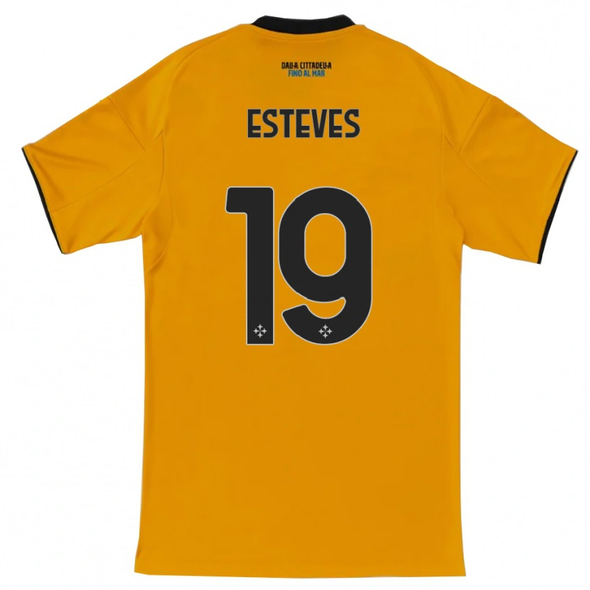 Danxen Män Tomás Esteves #19 Orange Blå Bortatröja Matchtröjor 2025/26 Tröjor T-Tröja