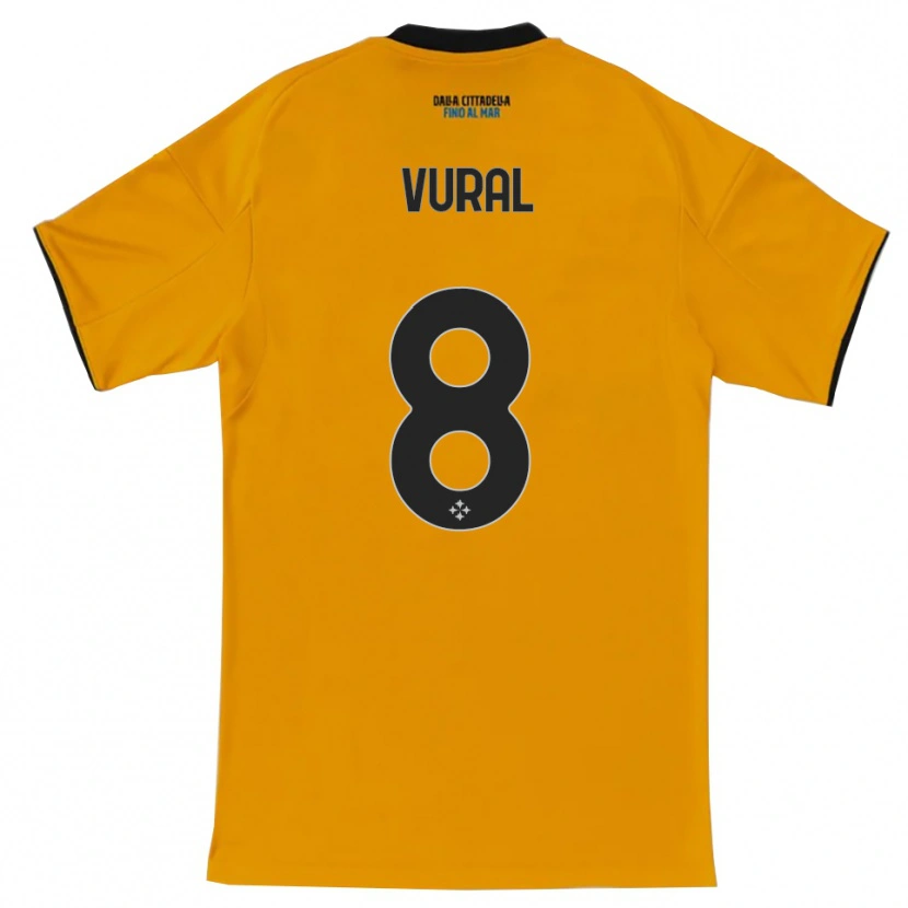 Danxen Män İsak Vural #8 Orange Blå Bortatröja Matchtröjor 2025/26 Tröjor T-Tröja