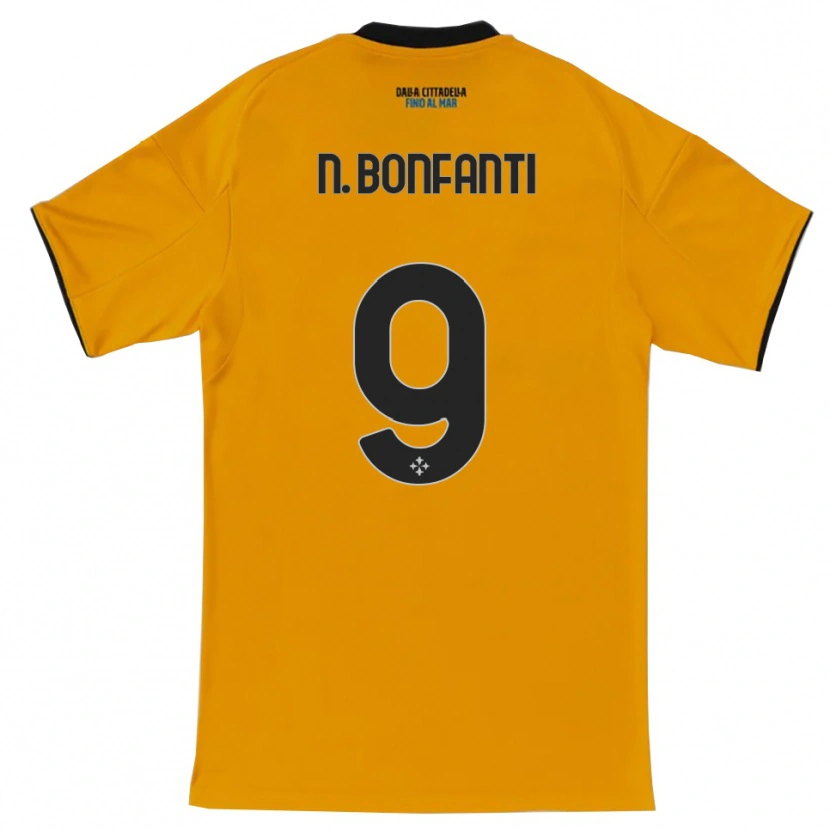 Danxen Män Nicholas Bonfanti #9 Orange Blå Bortatröja Matchtröjor 2025/26 Tröjor T-Tröja