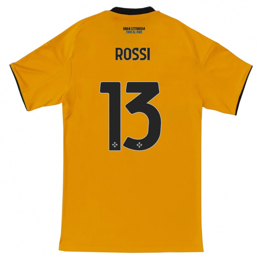 Danxen Män Francesco Rossi #13 Orange Blå Bortatröja Matchtröjor 2025/26 Tröjor T-Tröja