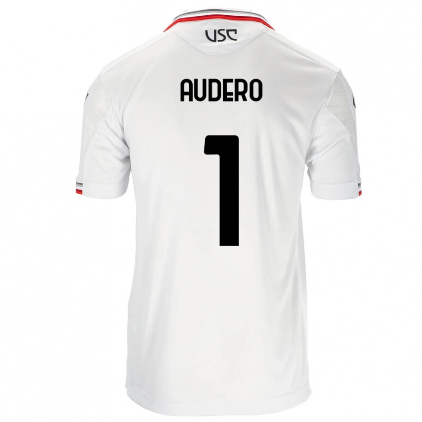 Danxen Män Emil Audero #1 Vit Röd Bortatröja Matchtröjor 2025/26 Tröjor T-Tröja