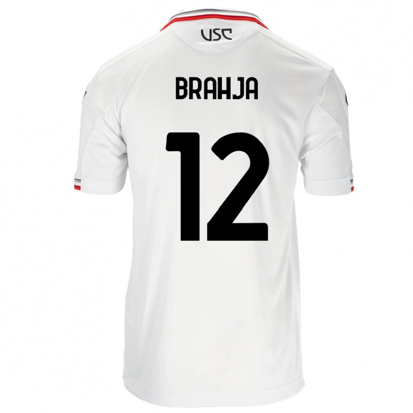 Danxen Män Thomas Brahja #12 Vit Röd Bortatröja Matchtröjor 2025/26 Tröjor T-Tröja