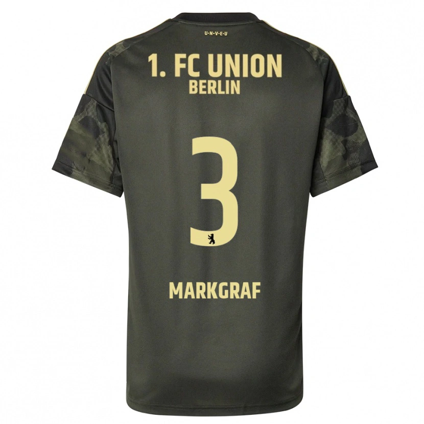 Danxen Män Andrik Markgraf #3 Mörkgrön Svart Bortatröja Matchtröjor 2025/26 Tröjor T-Tröja