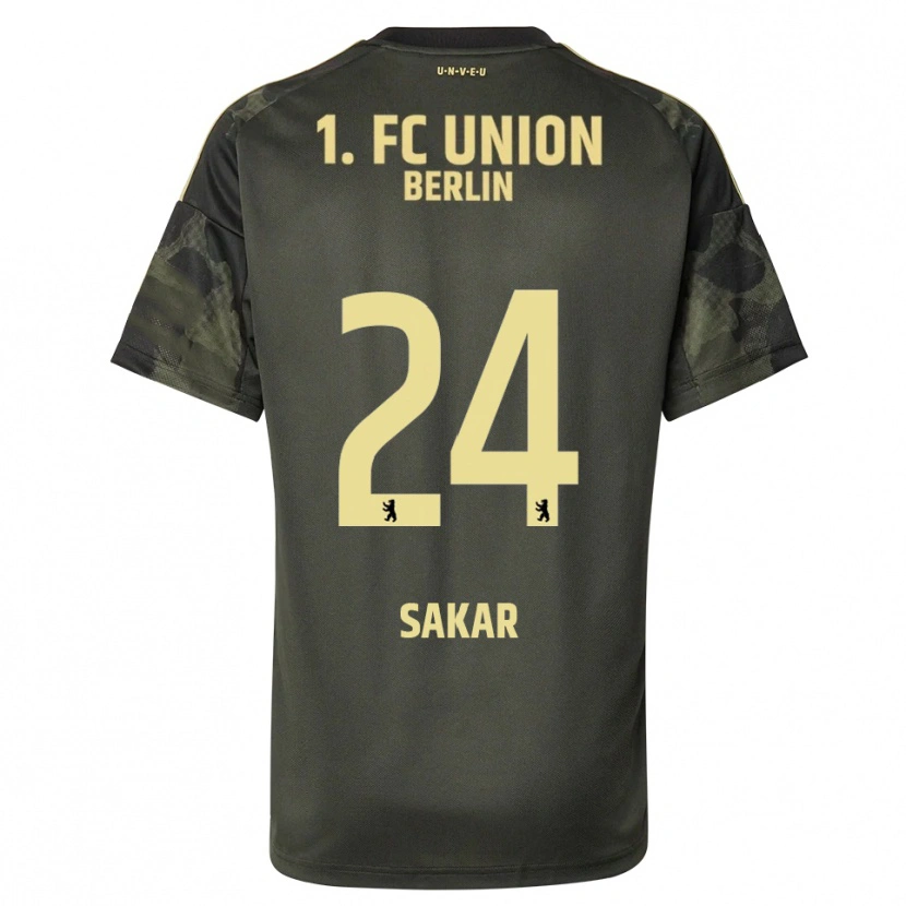 Danxen Män Fatma Sakar #24 Mörkgrön Svart Bortatröja Matchtröjor 2025/26 Tröjor T-Tröja
