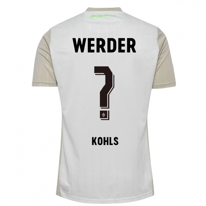 Danxen Män Joris Kohls #0 Vit Svart Bortatröja Matchtröjor 2025/26 Tröjor T-Tröja