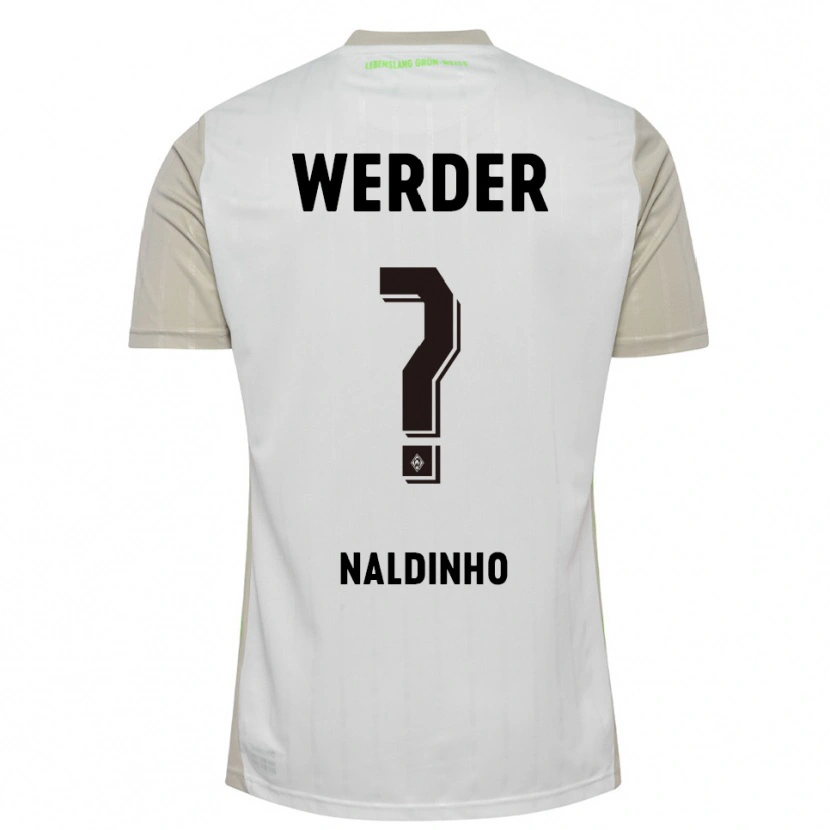 Danxen Män Naldinho #0 Vit Svart Bortatröja Matchtröjor 2025/26 Tröjor T-Tröja