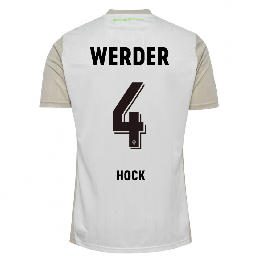Danxen Män Alexander Höck #4 Vit Svart Bortatröja Matchtröjor 2025/26 Tröjor T-Tröja