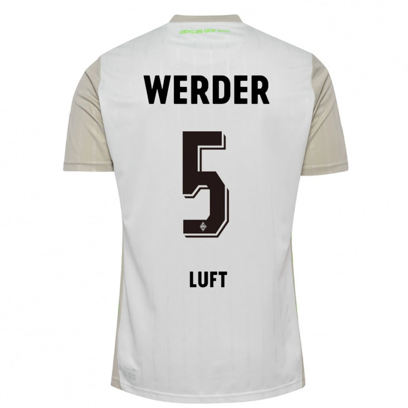 Danxen Män Julian Luft #5 Vit Svart Bortatröja Matchtröjor 2025/26 Tröjor T-Tröja