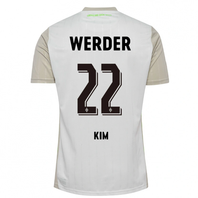 Danxen Män Min-Je Kim #22 Vit Svart Bortatröja Matchtröjor 2025/26 Tröjor T-Tröja