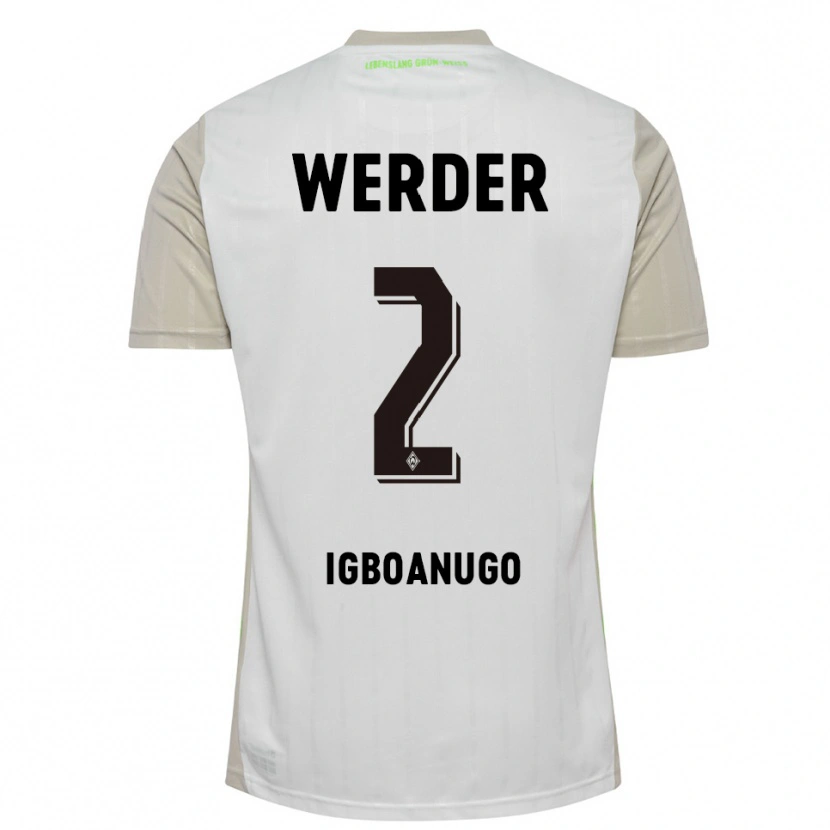 Danxen Män David Igboanugo #2 Vit Svart Bortatröja Matchtröjor 2025/26 Tröjor T-Tröja