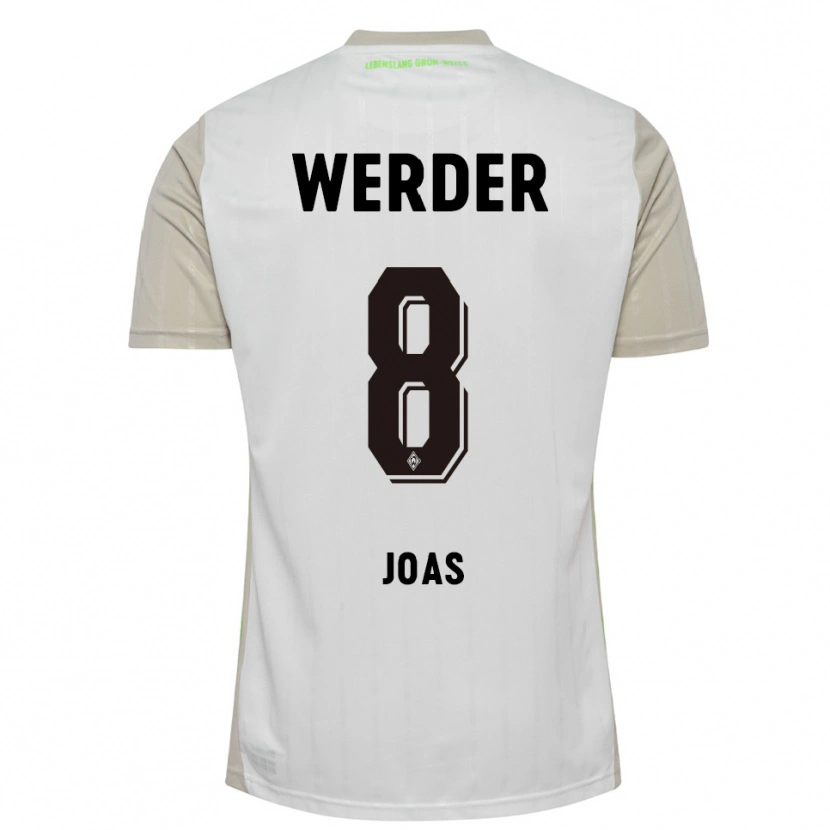 Danxen Män Julius Joas #8 Vit Svart Bortatröja Matchtröjor 2025/26 Tröjor T-Tröja