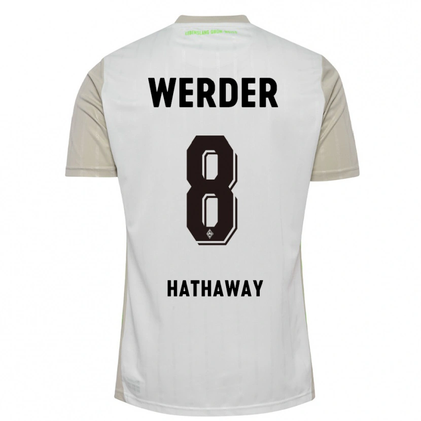 Danxen Män Max Hathaway #8 Vit Svart Bortatröja Matchtröjor 2025/26 Tröjor T-Tröja
