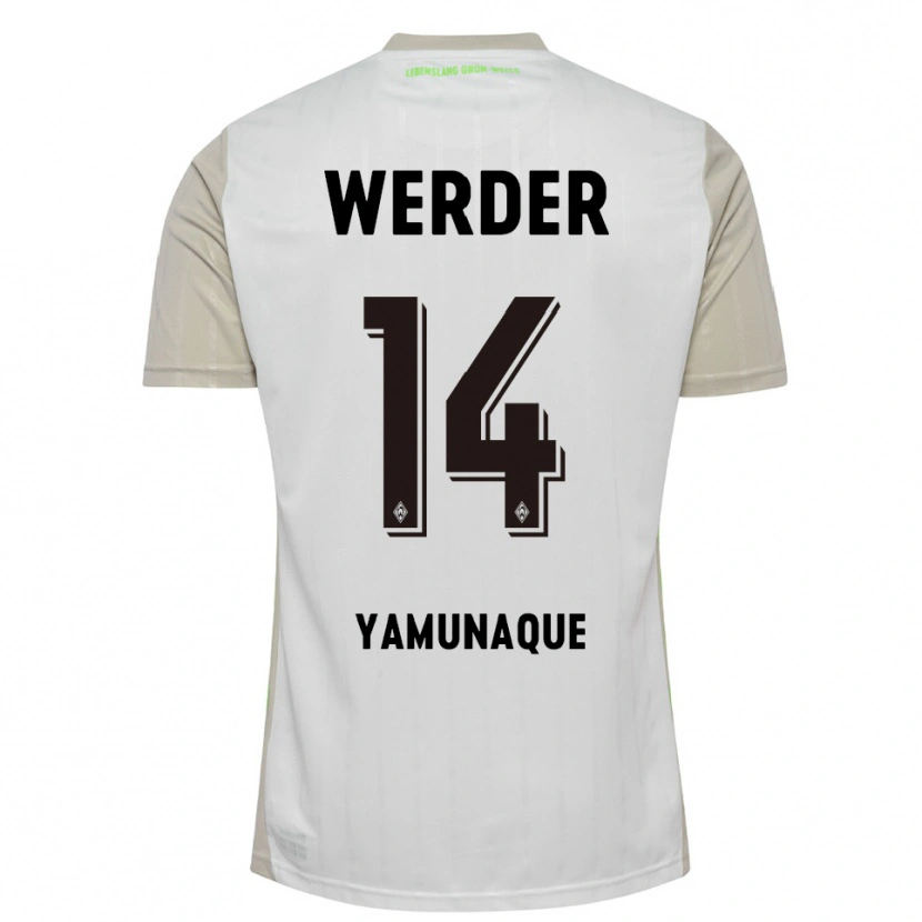 Danxen Män Rafael Pascual Ramirez Yamunaque #14 Vit Svart Bortatröja Matchtröjor 2025/26 Tröjor T-Tröja