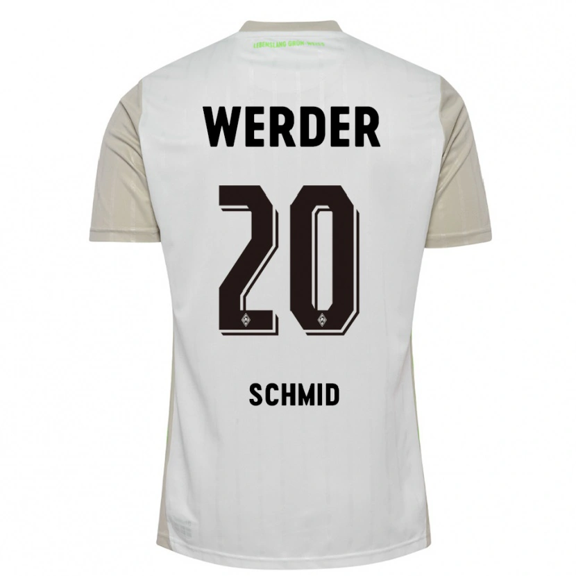Danxen Män Romano Schmid #20 Vit Svart Bortatröja Matchtröjor 2025/26 Tröjor T-Tröja