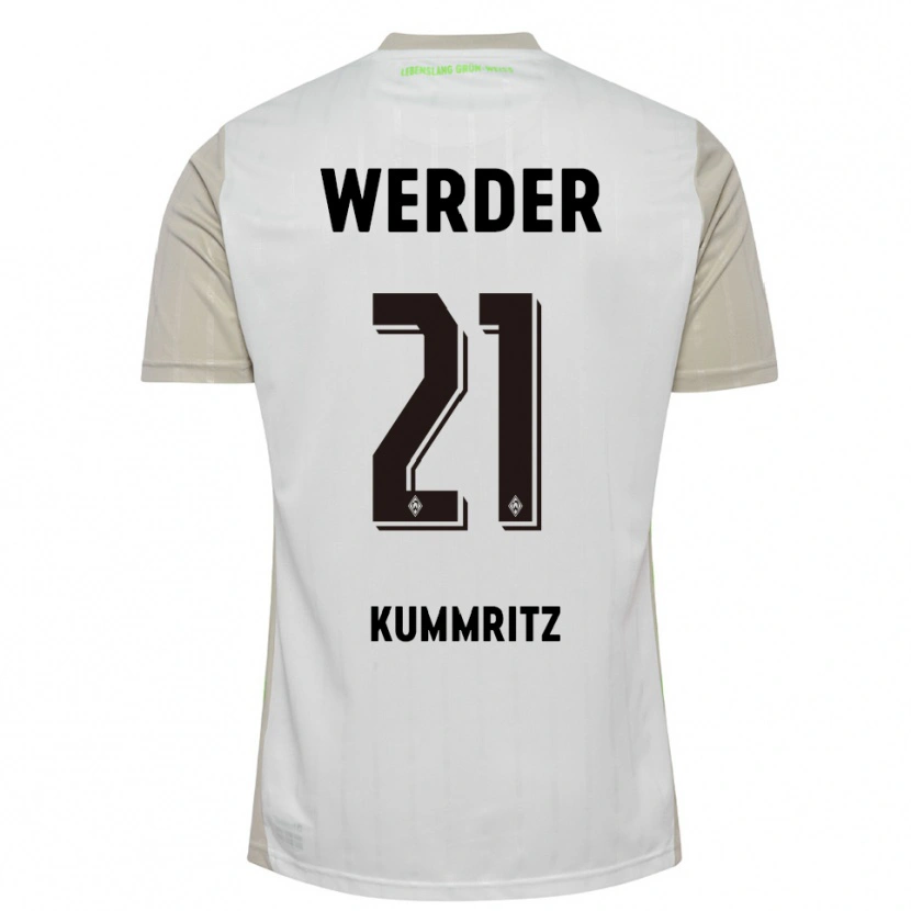 Danxen Män Liam Kümmritz #21 Vit Svart Bortatröja Matchtröjor 2025/26 Tröjor T-Tröja
