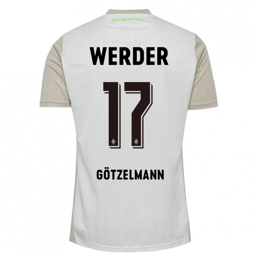 Danxen Män Patrick Götzelmann #17 Vit Svart Bortatröja Matchtröjor 2025/26 Tröjor T-Tröja