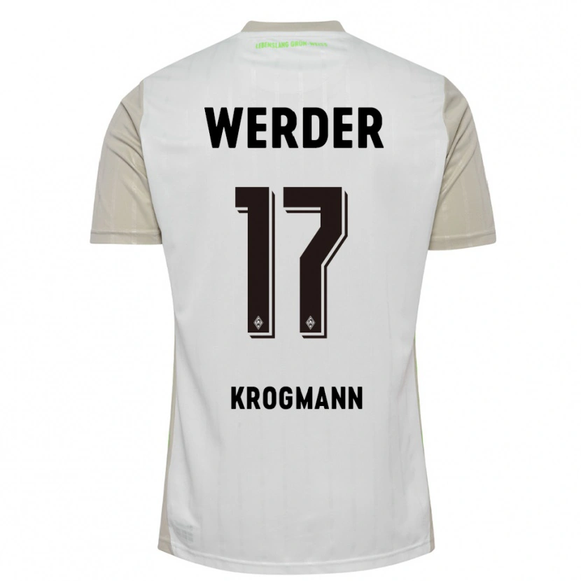 Danxen Män Avid Krogmann #17 Vit Svart Bortatröja Matchtröjor 2025/26 Tröjor T-Tröja