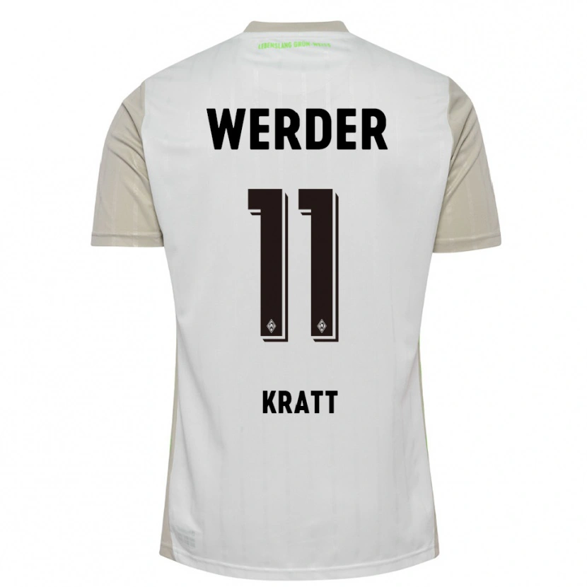 Danxen Män Ronan Kratt #11 Vit Svart Bortatröja Matchtröjor 2025/26 Tröjor T-Tröja
