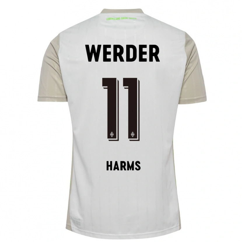 Danxen Män Noah Harms #11 Vit Svart Bortatröja Matchtröjor 2025/26 Tröjor T-Tröja