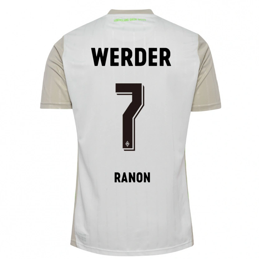 Danxen Män Yuval Ranon #7 Vit Svart Bortatröja Matchtröjor 2025/26 Tröjor T-Tröja