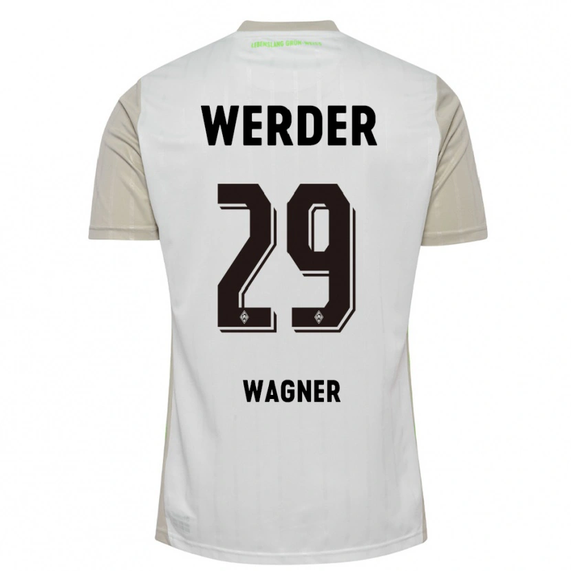 Danxen Män Paul Wagner #29 Vit Svart Bortatröja Matchtröjor 2025/26 Tröjor T-Tröja