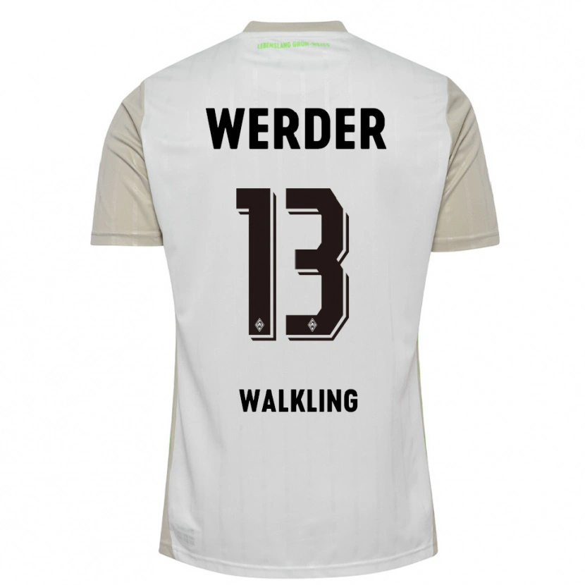 Danxen Män Ricarda Walkling #13 Vit Svart Bortatröja Matchtröjor 2025/26 Tröjor T-Tröja