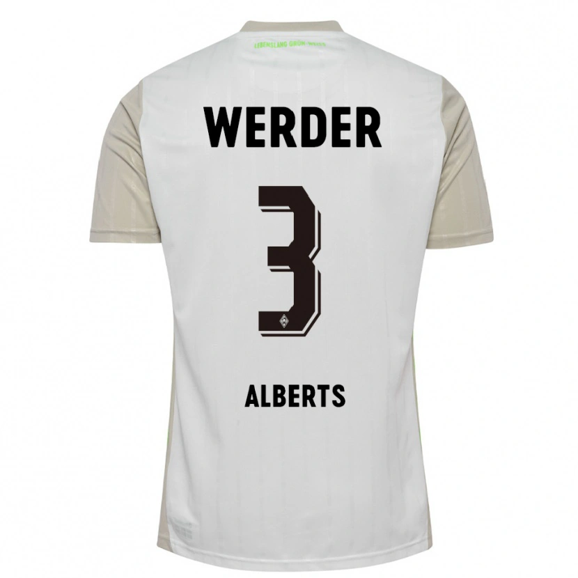 Danxen Män Christopher Alberts #3 Vit Svart Bortatröja Matchtröjor 2025/26 Tröjor T-Tröja