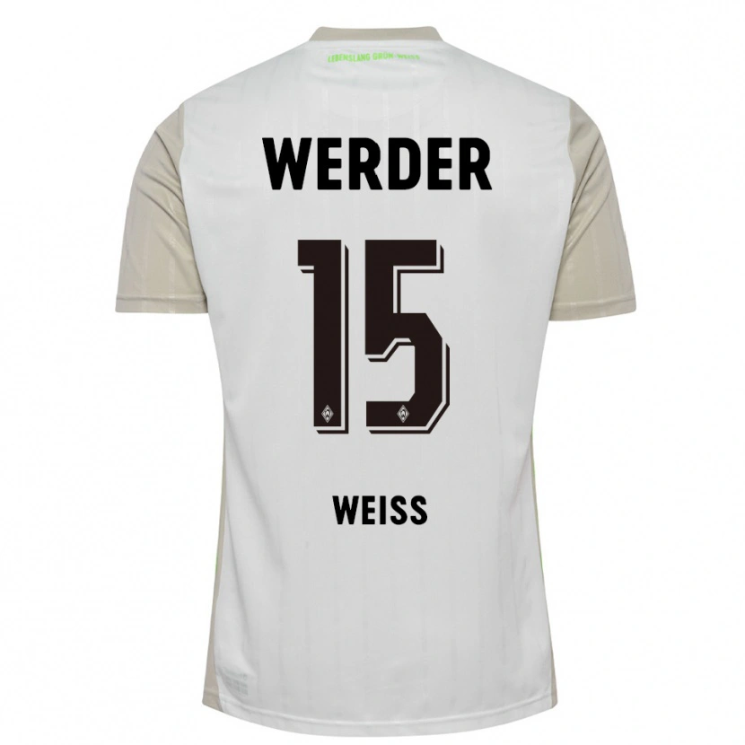 Danxen Män Michelle Weiß #15 Vit Svart Bortatröja Matchtröjor 2025/26 Tröjor T-Tröja
