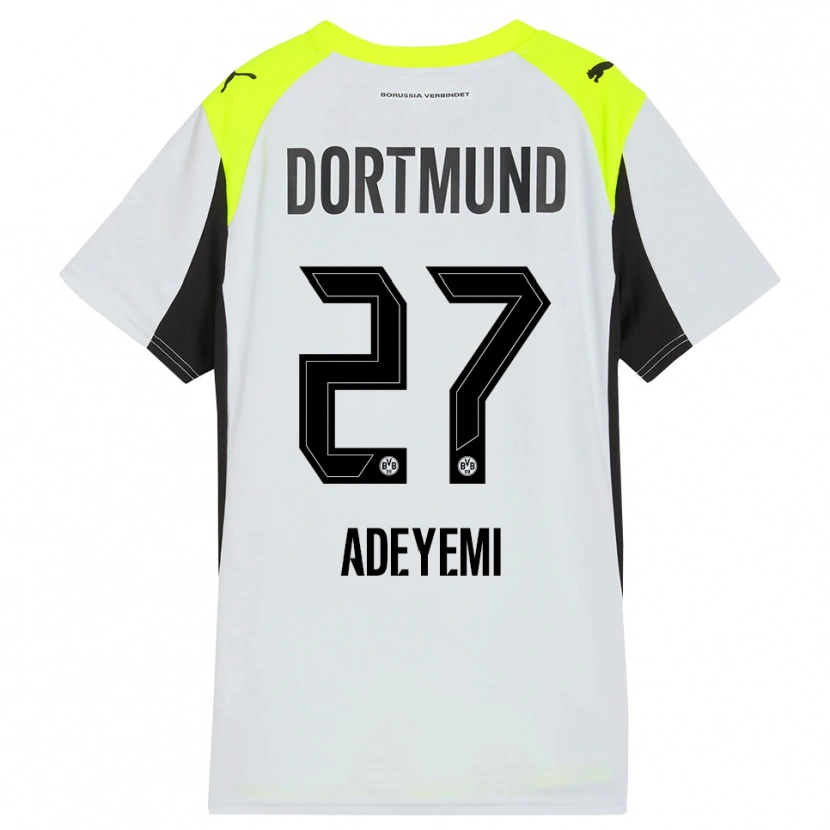 Danxen Män Karim Adeyemi #27 Fluorescerande Gul Bortatröja Matchtröjor 2025/26 Tröjor T-Tröja