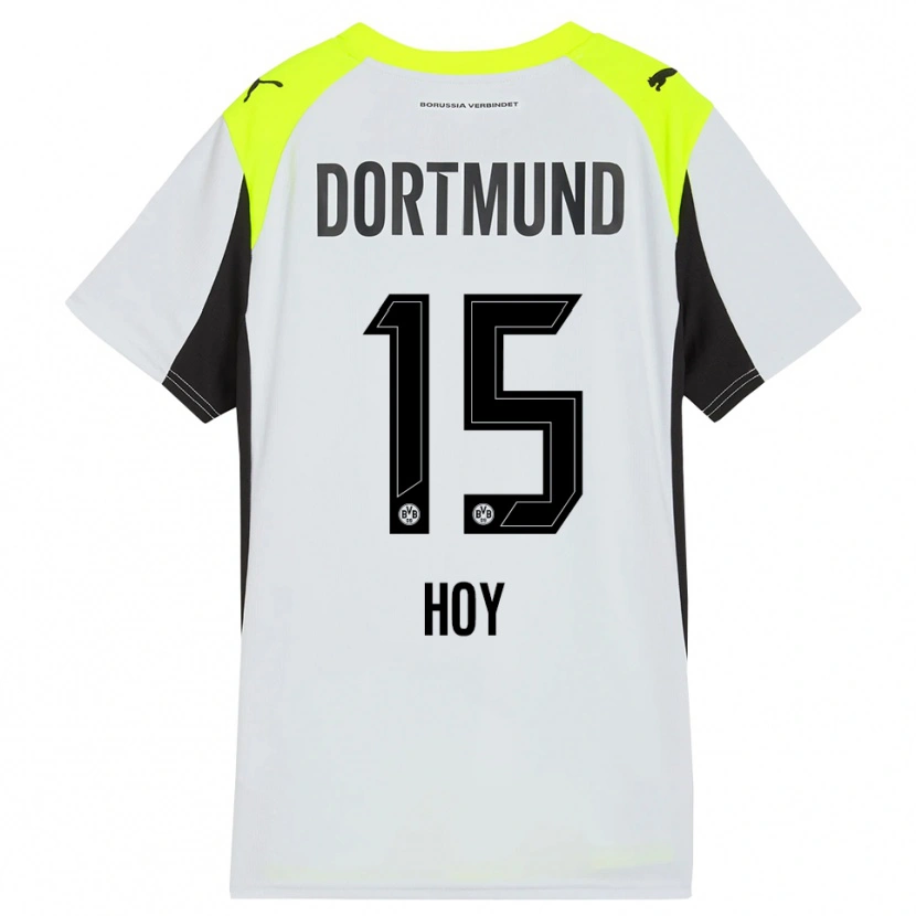 Danxen Män Justin Hoy #15 Fluorescerande Gul Bortatröja Matchtröjor 2025/26 Tröjor T-Tröja