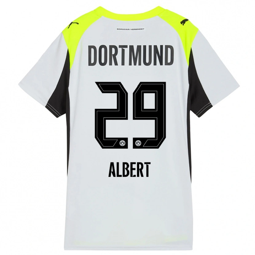 Danxen Män Mathis Albert #29 Fluorescerande Gul Bortatröja Matchtröjor 2025/26 Tröjor T-Tröja