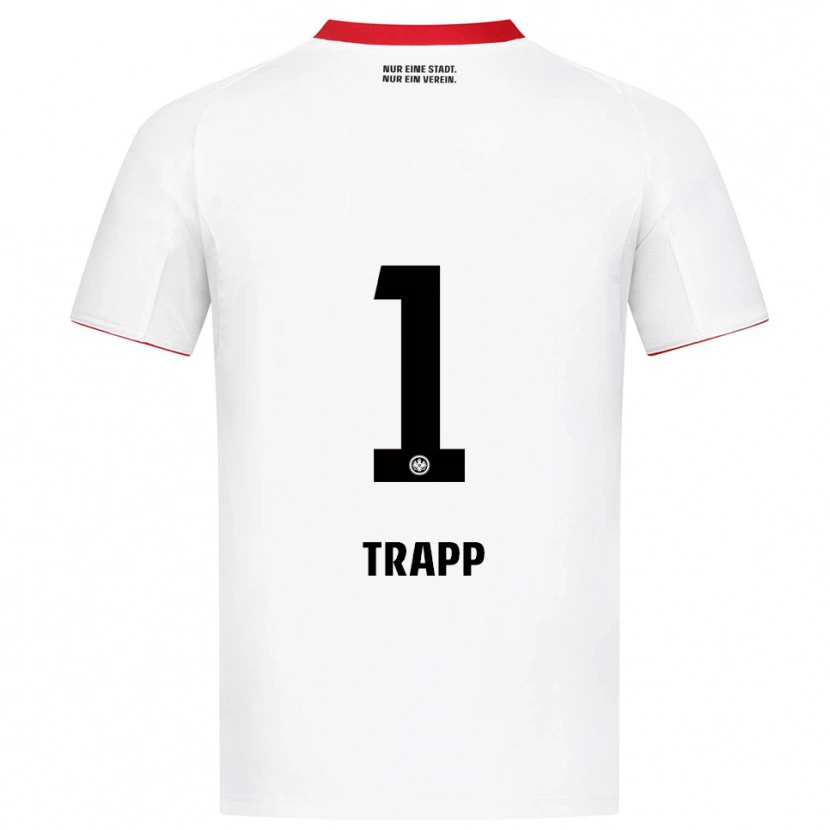 Danxen Män Kevin Trapp #1 Vit Röd Bortatröja Matchtröjor 2025/26 Tröjor T-Tröja