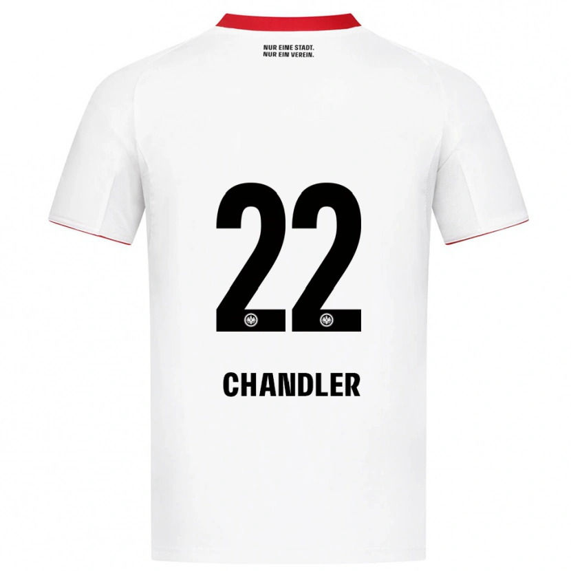 Danxen Män Timothy Chandler #22 Vit Röd Bortatröja Matchtröjor 2025/26 Tröjor T-Tröja