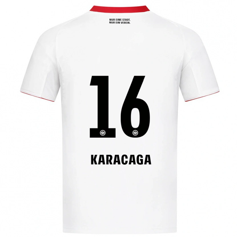 Danxen Män Tom Karacaga #16 Vit Röd Bortatröja Matchtröjor 2025/26 Tröjor T-Tröja
