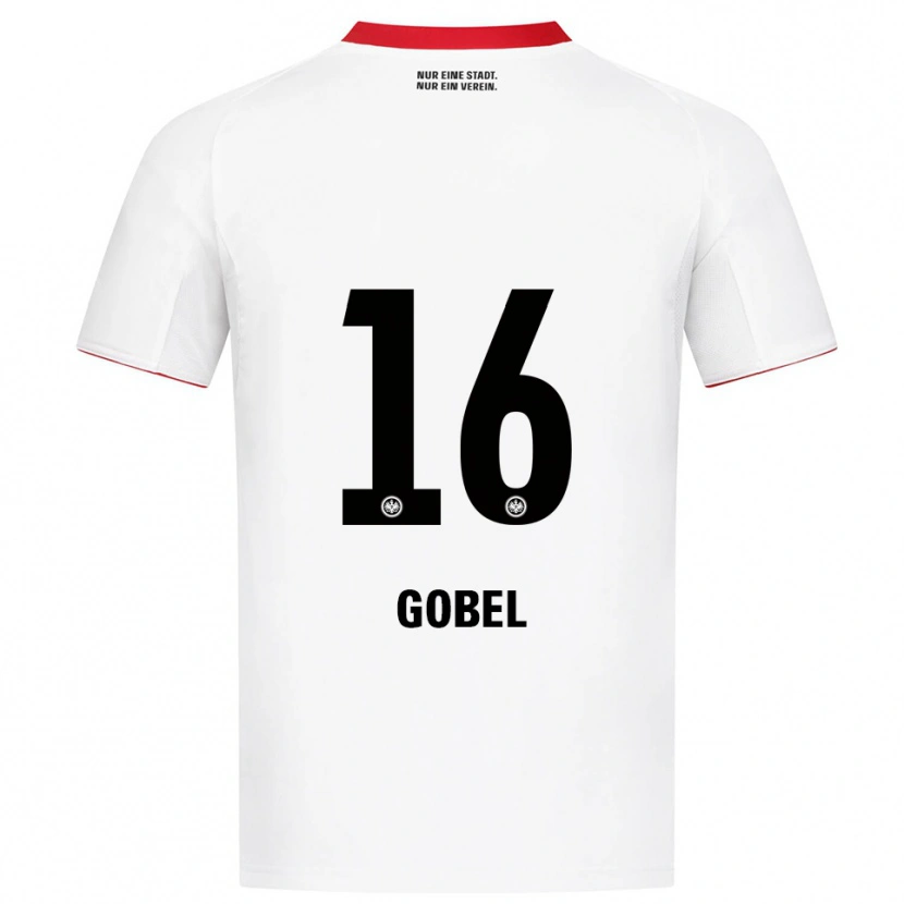 Danxen Män Marlon Göbel #16 Vit Röd Bortatröja Matchtröjor 2025/26 Tröjor T-Tröja