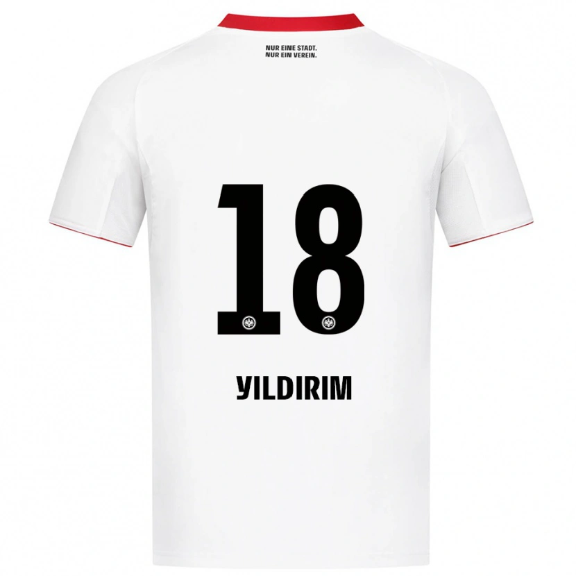 Danxen Män Metehan Yildirim #18 Vit Röd Bortatröja Matchtröjor 2025/26 Tröjor T-Tröja