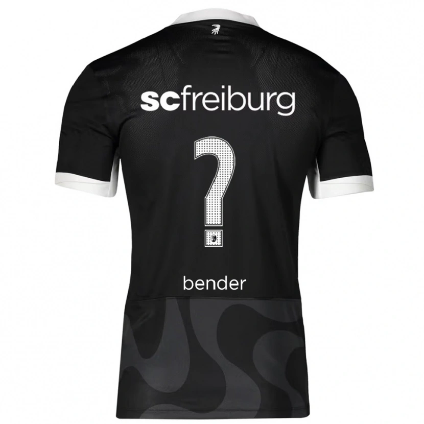 Danxen Män Noah Bender #0 Svart Vit Bortatröja Matchtröjor 2025/26 Tröjor T-Tröja