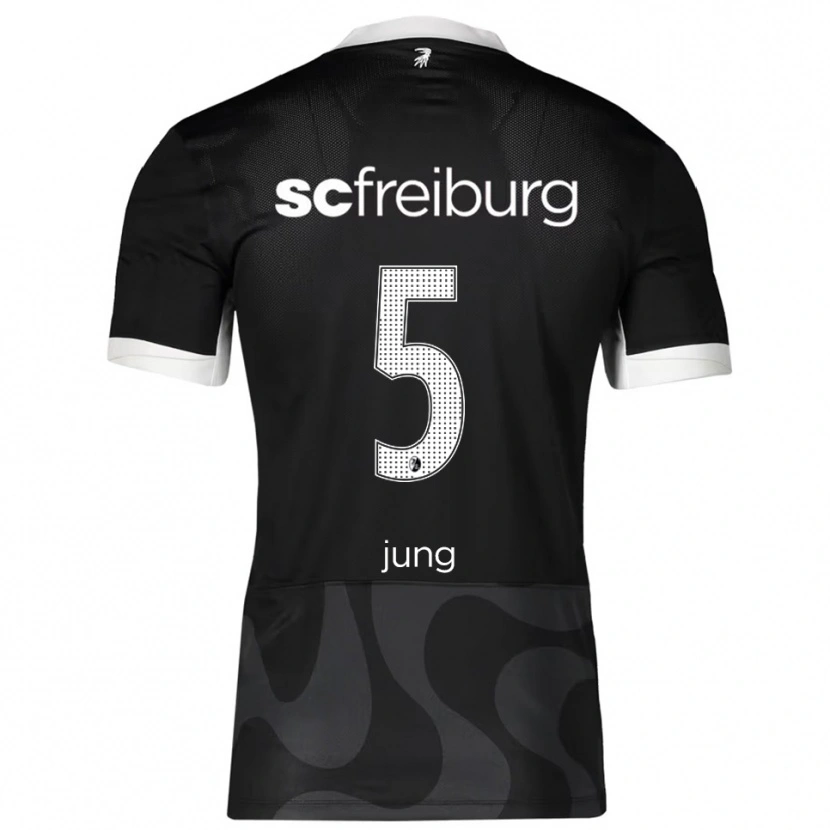 Danxen Män Anthony Jung #5 Svart Vit Bortatröja Matchtröjor 2025/26 Tröjor T-Tröja