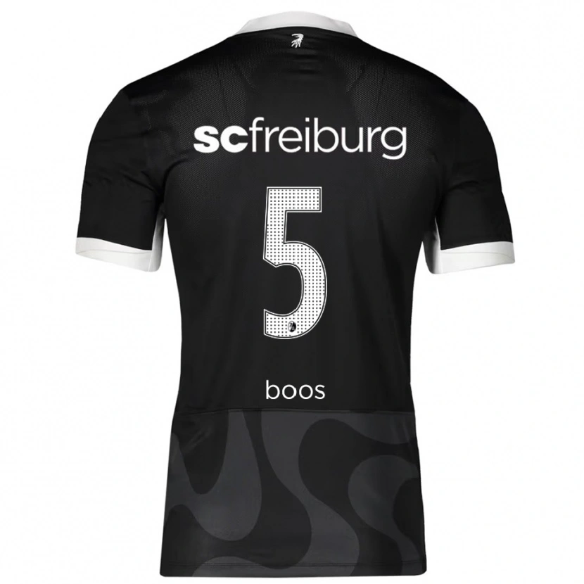 Danxen Män Yanik Boos #5 Svart Vit Bortatröja Matchtröjor 2025/26 Tröjor T-Tröja