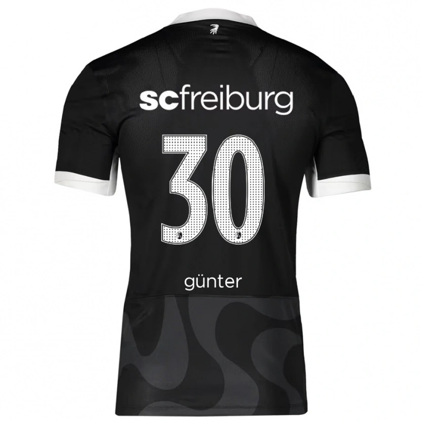 Danxen Män Christian Günter #30 Svart Vit Bortatröja Matchtröjor 2025/26 Tröjor T-Tröja