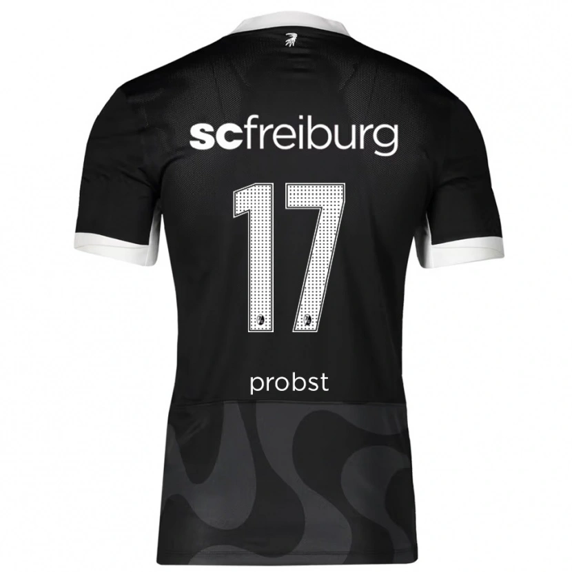 Danxen Män Steven Probst #17 Svart Vit Bortatröja Matchtröjor 2025/26 Tröjor T-Tröja