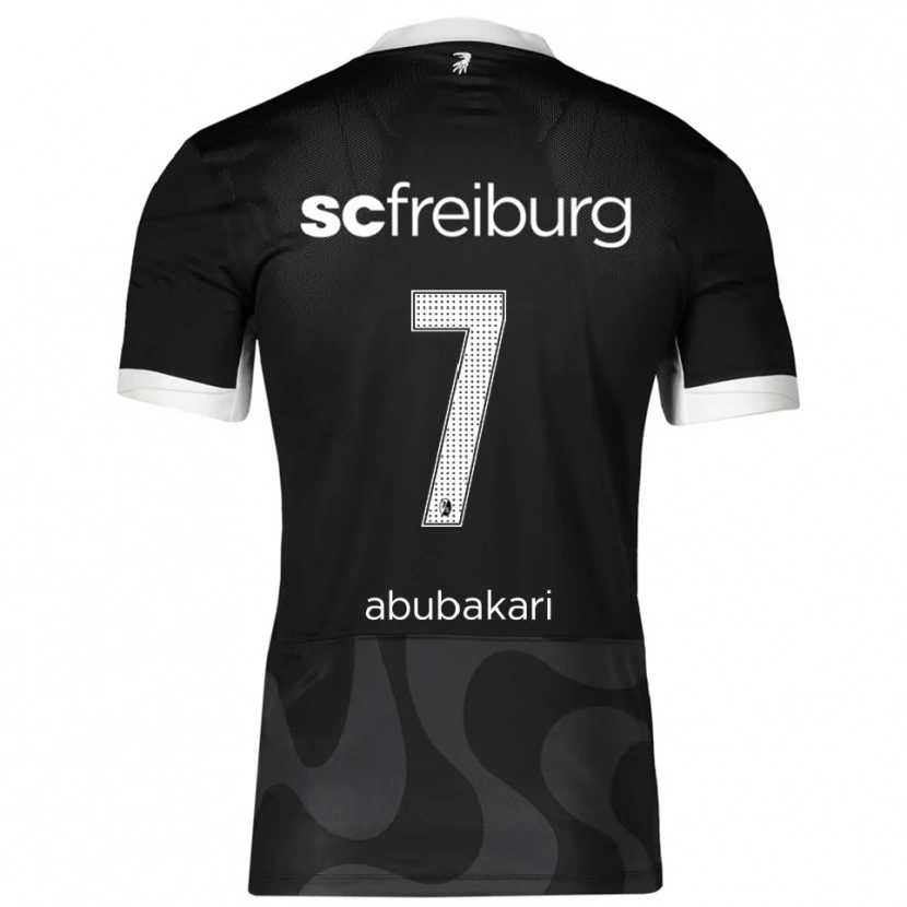 Danxen Män Stefanos Abubakari #7 Svart Vit Bortatröja Matchtröjor 2025/26 Tröjor T-Tröja