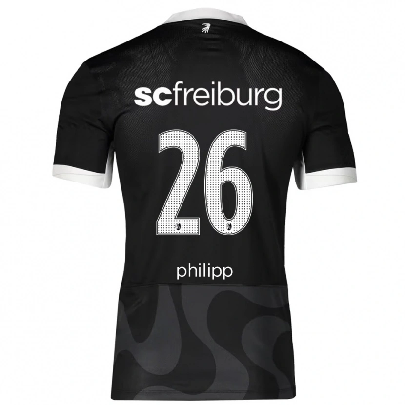 Danxen Män Maximilian Philipp #26 Svart Vit Bortatröja Matchtröjor 2025/26 Tröjor T-Tröja