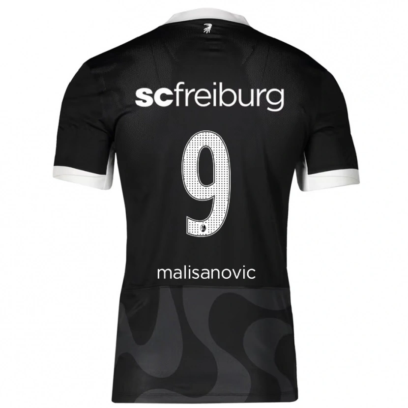 Danxen Män Darko Malisanovic #9 Svart Vit Bortatröja Matchtröjor 2025/26 Tröjor T-Tröja