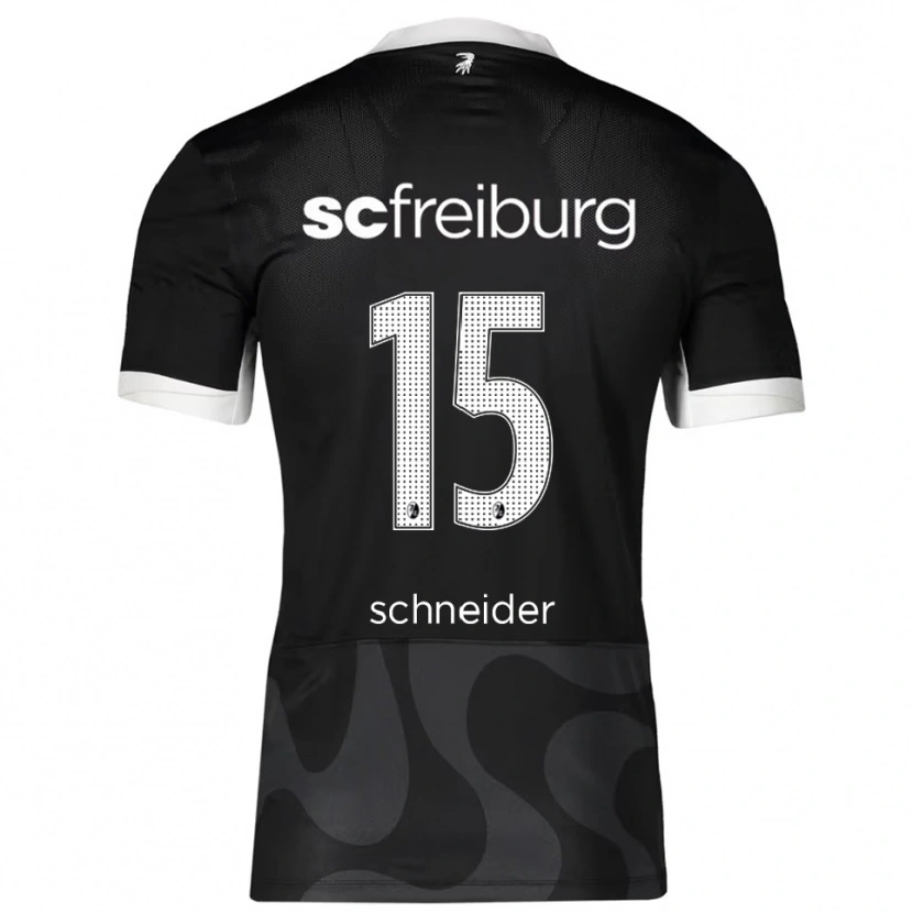 Danxen Män Maj Schneider #15 Svart Vit Bortatröja Matchtröjor 2025/26 Tröjor T-Tröja