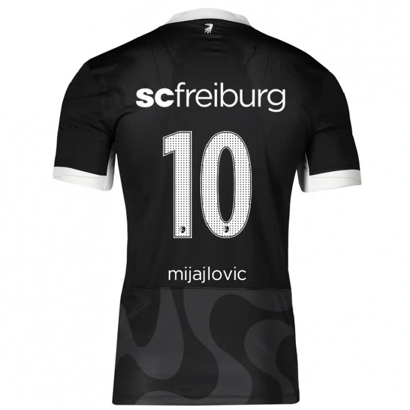Danxen Män Mladen Mijajlovic #10 Svart Vit Bortatröja Matchtröjor 2025/26 Tröjor T-Tröja