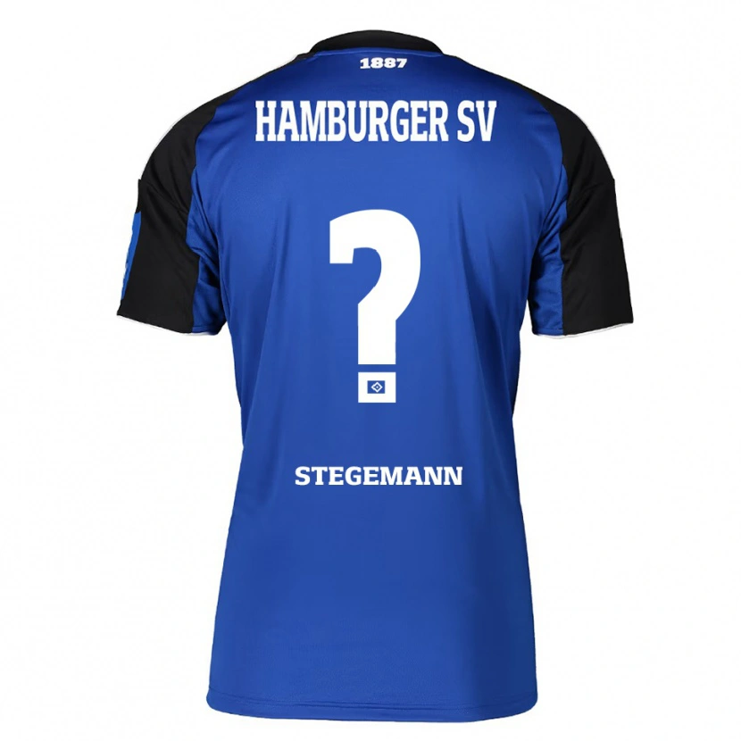 Danxen Män Jean-Pierre Stegemann #0 Blå Svart Bortatröja Matchtröjor 2025/26 Tröjor T-Tröja