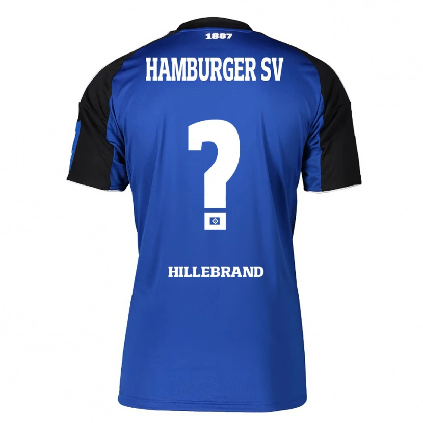 Danxen Män Sophie Hillebrand #0 Blå Svart Bortatröja Matchtröjor 2025/26 Tröjor T-Tröja