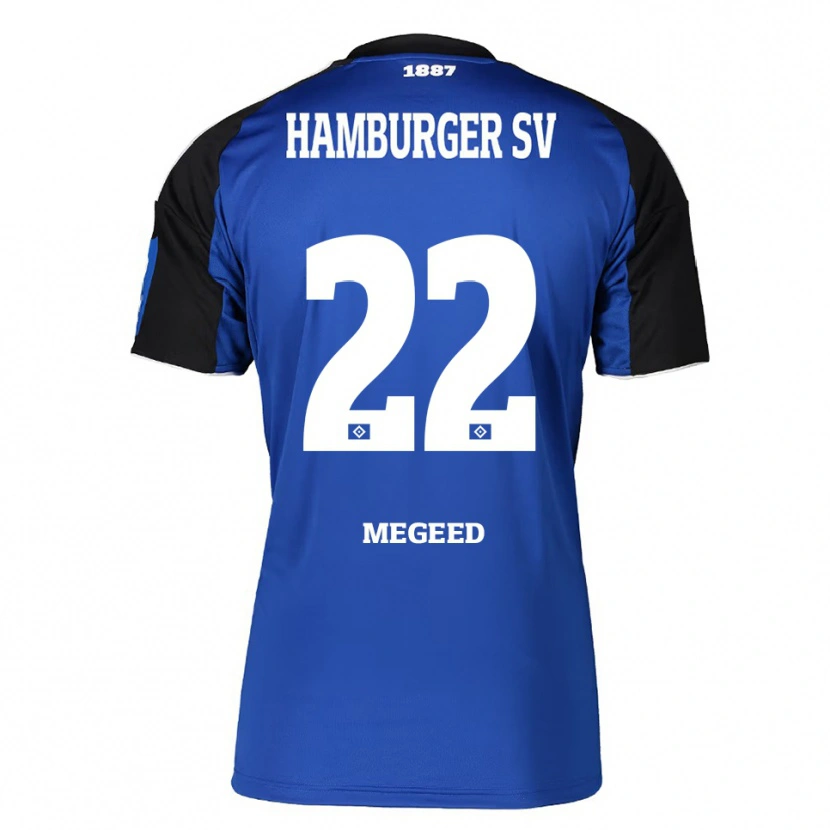 Danxen Män Omar Megeed #22 Blå Svart Bortatröja Matchtröjor 2025/26 Tröjor T-Tröja